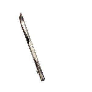 Snow Cross Country Silver Tone Vintage Ski Pin Brooch 2.5 in